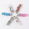 Tube Natural & Synthetic Mixed Stone Pendants G-L455-H-1