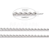 Non-Tarnish 3.28 Feet 304 Stainless Steel Curb Chains X-CHS-R008-04-2