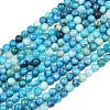 Natural Gemstone Hemimorphite Round Beads Strands G-L145-6mm-01-1