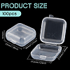 Transparent Plastic Box CON-WH0085-93-2