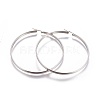 304 Stainless Steel Hoop Earrings EJEW-L226-044A-P-1