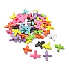 Spray Painted Alloy Beads PALLOY-Q445-16-1