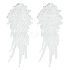 Wing Pattern Polyester Embroidered Lace Appliques DIY-WH0530-95-1