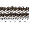 Electroplate Transparent Glass Beads Strands EGLA-A035-T8mm-A16-4