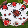 28Pcs 3 Styles PVC Ladybug Display Decoration DJEW-GA0001-93-4