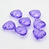 Transparent Acrylic Beads PL318Y-7-2