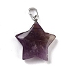 Natural Amethyst Pendants X-G-I319-01P-09-2