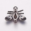 Brass Cubic Zirconia Links KK-P134-49-3
