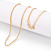 Brass Wheat Chain Necklaces NJEW-N054-08G-1