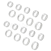 Unicraftale 18Pcs 9 Size 201 Stainless Steel Grooved Finger Ring Settings STAS-UN0047-29-1