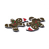 Christmas Style Printed Acrylic Cabochons MACR-O045-01G-3