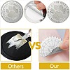 34 Sheets Silver Foil Embossed PET Picture Sticker DIY-WH0528-020-3