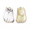 Alloy Enamel Pendants ENAM-M046-12G-D-1