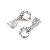 Brass Micro Pave Cubic Zirconia Pendants KK-Z120-05P-04-2