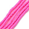 Handmade Polymer Clay Beads Strands CLAY-R089-4mm-Q031-1