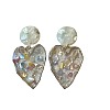 Alloy Acrylic Stud Dangle Earrings WGFC942-01-3