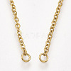 304 Stainless Steel Cable Chain Necklace Making STAS-T040-PJ209-2-36-5