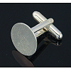 Brass Cuff Button X-KK-E064-S-3