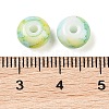 Opaque Spray Painted Glass Beads GLAA-G118-01B-3