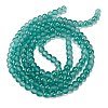 Frosted Transparent Glass Bead Strands LS-GLAA-P065-6mm-08-5