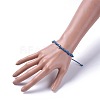 Unisex Adjustable Korean Waxed Polyester Cord Braided Bead Bracelets BJEW-JB04669-04-4