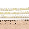 Frosted Crackle Glass Beads Strands GLAA-U001-4mm-M11-4