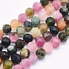 Natural Tourmaline Beads Strands G-O166-27-4mm-1