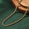 Ion Plating(IP) 304 Stainless Steel Necklace LS-STAS-J023-03G-1