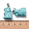 Synthetic Turquoise Pendants G-B127-07P-10-4
