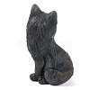 Natural Indian Agate Carved Fox Figurines Statues for Home Office Desktop Feng Shui Ornament G-Q172-14C-2