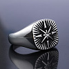 316 Stainless Steel with Cubic Zirconia Finger Rings for Men FS-WGEFB28-03-2