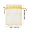 Organza Gift Bags with Drawstring OP-R016-9x12cm-15-3
