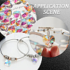 100Pcs Valentine's Day Glass Pendants RGLA-SP0001-67-6