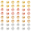320Pcs 4 Style Brass Solid Beads KK-PH0009-18-1