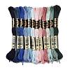 12 Skeins 12 Colors 6-Ply Polyester Embroidery Floss OCOR-M009-01B-17-1