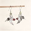 Alloy Rhinestone Dangle Earrings for Women WG1931A-01-1