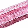 Crackle Transparent Glass Beads Strands GLAA-N062-6mm-08-1