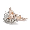 Swan Alloy Rhinestone Lapel Pins for Backpack Clothes LS-JEWB-H032-03LGP-3