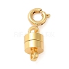 Brass Magnetic Clasps with Springs Clasps KK-NH0002-15G-1