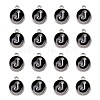 Platinum Plated Alloy Charms ENAM-S118-02J-P-2