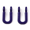 Rack Plating Spray Painted Alloy 2-Loop Link Pendants PALLOY-N176-01U-2