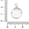 Brass Micro Pave Cubic Zirconia Pendants with Shell KK-H527-26P-3