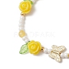 Glass Seed Bead and Resin Braided Bead Bracelets for Women BJEW-MZ00237-01-3