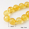 Natural Quartz Crystal Beads Strands G-G099-F10mm-19-2