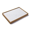100-Slot Imitation Leather Jewelry Ring Organizer Display Trays CON-G023-16-3