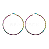 304 Stainless Steel Big Hoop Earrings EJEW-F105-04M-2