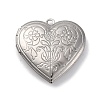 304 Stainless Steel Locket Pendants STAS-S171-13P-02-1