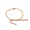 Adjustable Natural Picture Jasper Braided Bead Bracelets BJEW-F391-A14-4