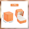 PU Leather Ring Jewelry Box CON-WH0088-36-2
