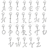 SUPERFINDINGS 26Pcs 304 Stainless Steel Letter Pendant Decorations HJEW-FH0006-52-1